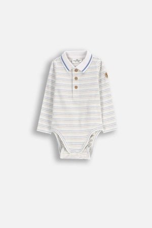 COCCODRILLO smilškrāsas krekls ar garām piedurknēm MONOCHROME BOY NEWBORN, krāsa, WC5112401MBN-022-080, 80 cm 