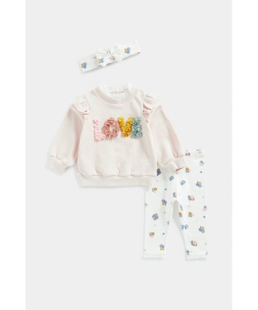 MOTHERCARE džemperis, bikses un galvas saite, FA895 640458