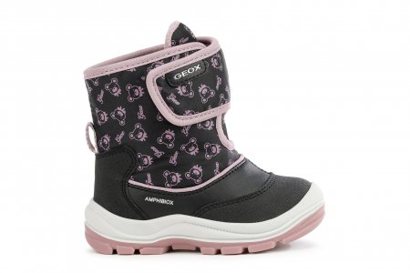 GEOX ziemas zābaki, melni/rozā, 20 izmērs, B263WG-050MN-C9231 B263WG-050MN-C9231-2