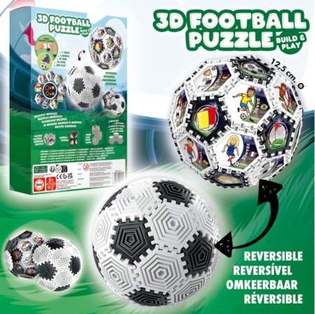 EDUCA 3D puzle Futbola bumba, 32 gab., 19210 