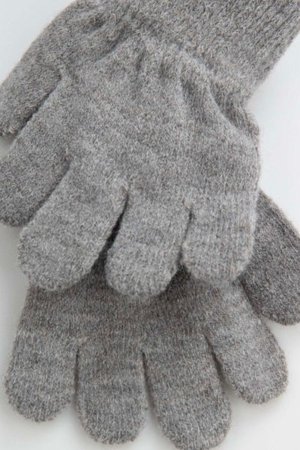 COCCODRILLO cimdi BASIC ACCESSORIES, pelēks, 