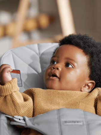 BABYBJÖRN šūpuļkrēsls BLISS Wowen, light grey, 006224 