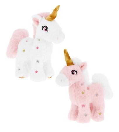 KEEL TOYS Mīksta rotaļlieta Stāvošs rozā vienradzis, sortiments 16cm, SE3063 