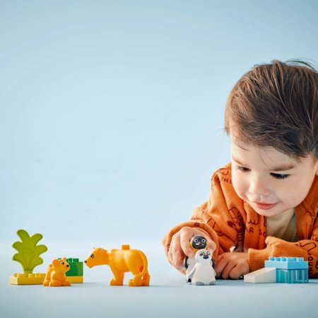 10442 LEGO® DUPLO® Town Savvaļas dzīvnieku ģimenes: Pingvīni un lauvas 