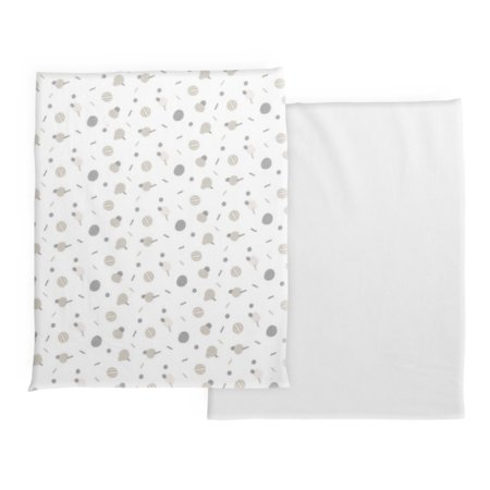 CHICCO palags ar gumiju šūpulītim NEXT2ME FOREVER, 58 × 110 cm, 2 gab., Confetti 