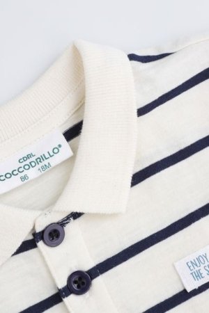 COCCODRILLO krekls ar īsām piedurknēm HAPPY RETRO BOY NEWBORN, krāsa, WC5143601HBN-022-086, 86 cm 