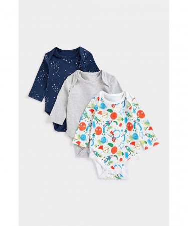 MOTHERCARE bodijs ar garām piedurknēm, 3 gab., CB349 595164
