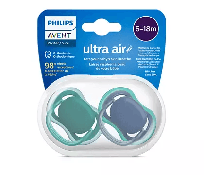 PHILIPS AVENT māneklītis Ultra Air, 6-18 m, 2gab, boys, SCF085/31 