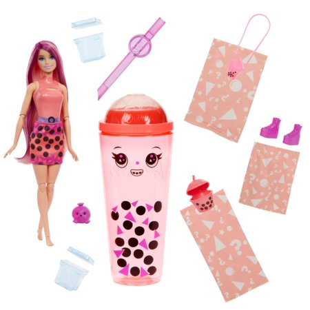 BARBIE Pop Reveal lelle burbuļtēja mango moči, HTJ22 