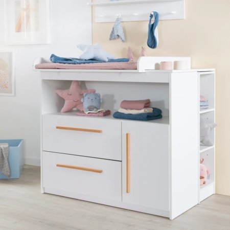 ROBA pārtinamais galds LILO, White/Beech, 1731857 