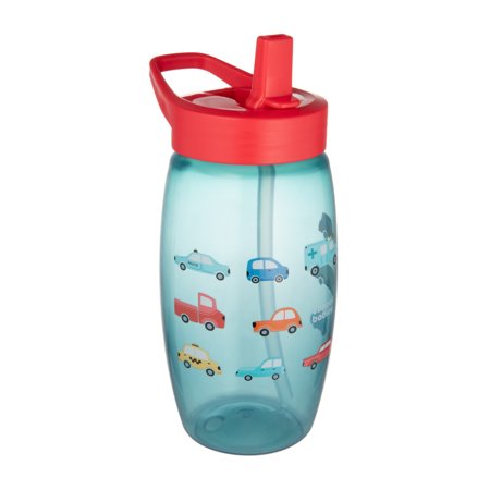 CANPOL BABIES sporta pudele ar saliekamu snīpi CARS, 400 ml, 56/618_blu 