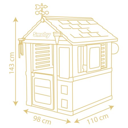 SMOBY āra rotaļu māja 4 Seasons, 7600810731 
