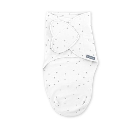 INGENUITY bērnu autini SWADDLEME Star Dot, 0 - 3 m., WHITE, 17262 