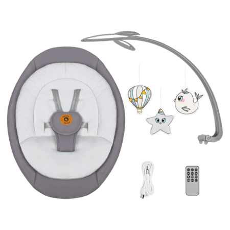 LIONELO šūpuļkrēsls MELL, Grey stone, LO-MELL 
