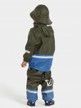 DIDRIKSONS apsildāms lietus komplekts BOARDMAN 7, tumši zaļs, 100 cm, 504454-300 504454-300-140