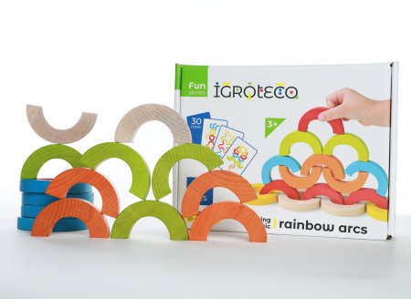 IGROTECO balansējošā mozaīka Rainbow Arcs, 24 daļas, IG0507 