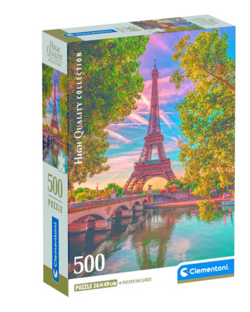 CLEMENTONI puzle Along the seine, 500 gab., 35598 
