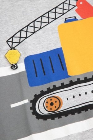 COCCODRILLO t-krekls CITY BUILDER BOY KIDS, pelēks, cm 