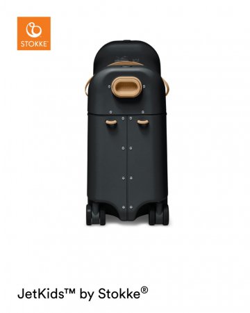 STOKKE JetKids koferis ar riepiņām, Black, 534505 534505