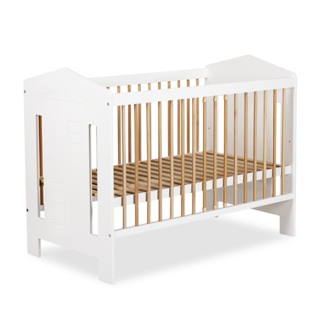 LITTLE SKY by KLUPŚ bērnu gultiņa IDA, 120x60 cm., White/Beech 