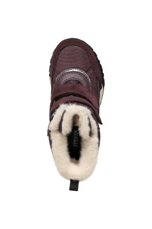 GEOX ziemas zābaki, ķiršu krāsa, J46M7E-0FU22-C7357, 38 izmērs 
