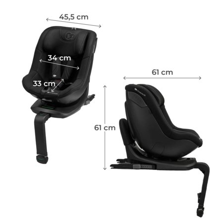 KINDERKRAFT autokrēsls I-GUARD PRO I-SIZE, 61-105 cm., Black, KCIGUAPRBLK000N 