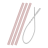 MINIKOIOI tīrīšanas birste salmiņam ar atsvaru komplekts FLEXI, 3 gab., Pinky Pink, 101110016 