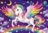 RAVENSBURGER PUZZLE puzle Vienradzis un Pegass, 2x24 gab., 05677 4 