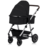 LIONELO universāls ratiņi AMBER 2in1, Black silver, LO-AMBER 2IN1 