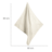 ROBA adīta sega SEASHELLS OYSTER, 80x80 cm, White, 306113G281 