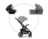 HAUCK universāls ratiņi SHOP N CARE TRIO SET, Grey, 149263 