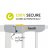 HAUCK drošības vārti priekš kāpnēm AUTOCLOSE 'n STOP 2, 75-80 cm, white, 59734 59734