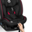 LIONELO autokrēsls AART I-SIZE, Black carbon red,  40-150 cm., LO-AART I-SIZE 