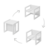 ROBA bērnu krēsls un galds ROTATING SEATING FURNITURE, White, 450002WE 