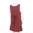 MAMAJUM sarafāns slim fit 10-000017, rūtains, sarkans, 146/152 cm 