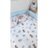 MIMINU palags ar gumiju Bears blue, 120x60 cm 