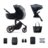 KINDERKRAFT universālie ratiņi PRIME 2 2in1, venezian black, KSPRIM02BLK2000 