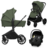 LIONELO universāls ratiņi MIKA PLUS 3in1, Green olive, LO-MIKA PLUS 3IN1 