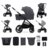 KINDERKRAFT universālie ratiņi 2IN1 NEA 2.0, deep grey, KSNEA002DGR2000 
