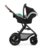 KINDERKRAFT universāls ratiņi MOOV 2 AIR 3in1, light grey, KSMOOV02LGR3000 