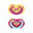 CANPOL BABIES silikona māneklītis, simetrisks NEON LOVE, 6-18m, 2 gab, 22/653_pin 22/653_pin