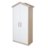 ROBA divdurvju skapis CABANE, White/Oak, 1621867 