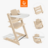 STOKKE barošanas krēsls ar aizsargbarjeru un paplāti TRIPP TRAPP, natural, 685300 