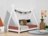 BENLEMI tipi formas bērnu gulta NAKANA, 90x200 cm., White, DO-0002/90X200-BIL 