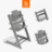 STOKKE barošanas krēsls ar aizsargbarjeru TRIPP TRAPP, storm grey, 684800 