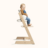 STOKKE barošanas krēsls ar aizsargbarjeru un jaundzimušā ieliktnīti TRIPP TRAPP, storm grey, grey NBS, 686000 