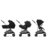CYBEX ratiņi MELIO, Magic black, 524000023  