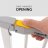 HAUCK drošības vārti priekš kāpnēm AUTOCLOSE 'n STOP 2, 75-80 cm, white, 59734 59734