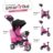 SmarTrike Swing DLX trīsritenis, rozā, 6500600 