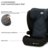 KINDERKRAFT autokrēsls  I-SPARK I-Size 100-150 cm, black, KCISPA00BLK0000 